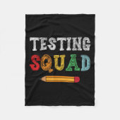 Testing Squad Costume Test Day Teacher Student Fun Fleece Deken (Voorkant)