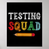 Testing Squad Costume Test Day Teacher Student Fun Poster (Voorkant)