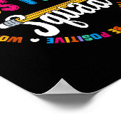 Testing Squad Motivational Test Day Words Heart Te Poster (Hoek)