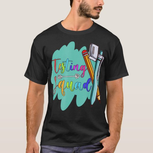 Testing Squad School professor leraar T-shirt (Voorkant)