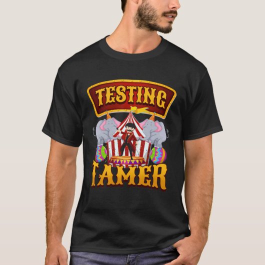 Testing Tamer Test Day Teacher in Circus Theme Wom T-shirt (Voorkant)