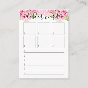 Testkaart - Lipstick-staalkaart - Vele grootten! Visitekaartje