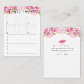 Testkaart - Lipstick-staalkaart - Vele grootten! Visitekaartje (Voorkant / Achterkant)