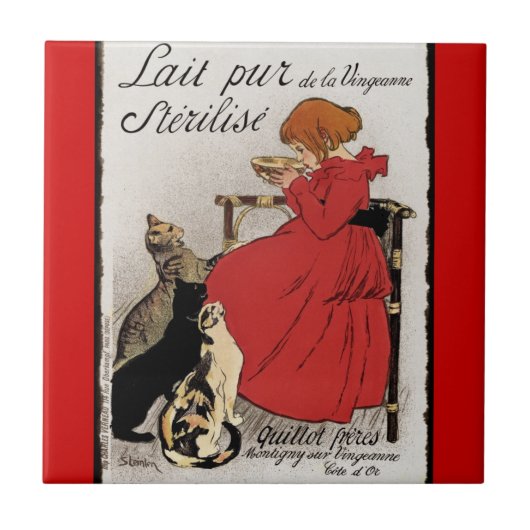 Testmelk voor de Katten Tegeltje (Voorkant)