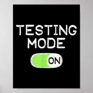 Testmodus Aan Functe Testdag Leraren Student Mo Poster