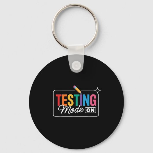 Testmodus op testdag sleutelhanger (Voorkant)