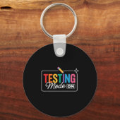 Testmodus op testdag sleutelhanger (Voorkant)