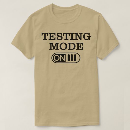 Testmodus op testdag Testen van leraar op testdag  T-shirt (Design voorkant)