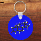 Testosteron in 3D Sleutelhanger (Voorkant)