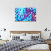 Testosteron kristallen canvas afdruk (Insitu (Slaapkamer))