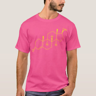Testosteron Molecule Biologie Wetenschap Bodybuild T-shirt