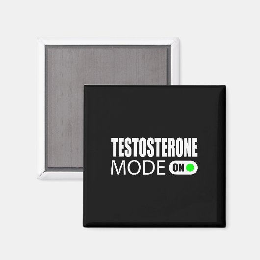 Testosteronmodus ingeschakeld magneet (Voorkant / Achterkant)