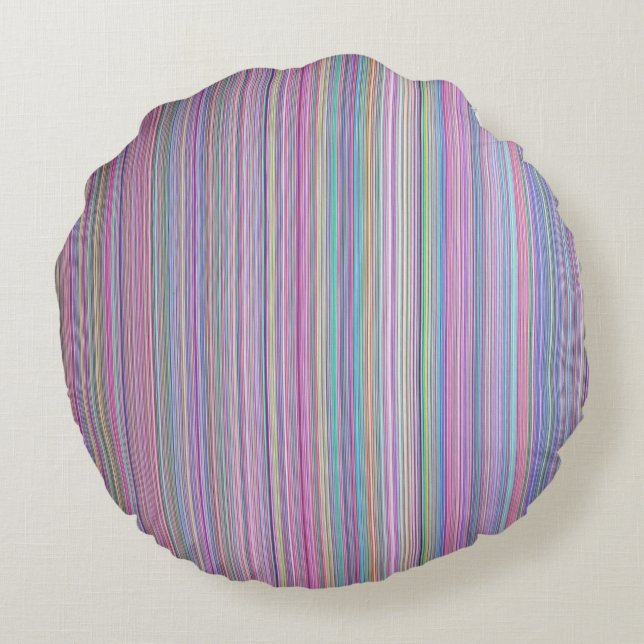 Testpatroon gebroken tv scherm rond kussen (Achterkant)