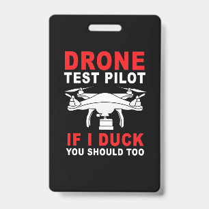 Testpiloot voor droneproef badge