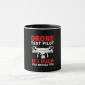 Testpiloot voor droneproef mok (Midden)
