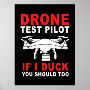 Testpiloot voor droneproef poster