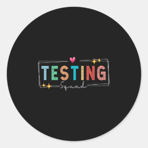 Testploeg - Testdag 2024 Lerarer Motivatie Ronde Sticker