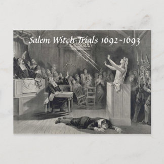 tests met salem-heks, Salem MA-postkaart Briefkaart