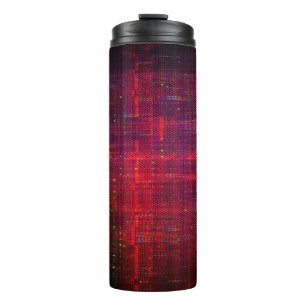 Testscherm abstract glitsen thermosbeker