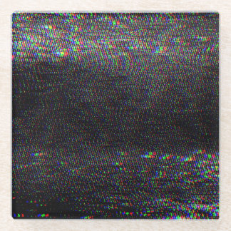 Testscherm Glitch textuur achtergrond Glazen Onderzetter