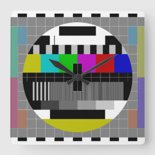 Testscherm Vierkante Klok