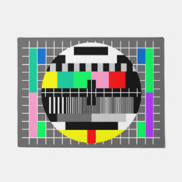 Testscherm voor kleurentelevisie deurmat