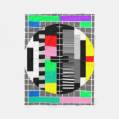 Testscherm voor kleurentelevisie fleece deken (Voorkant)