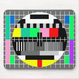 Testscherm voor kleurentelevisie muismat