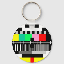 Testscherm voor kleurentelevisie sleutelhanger
