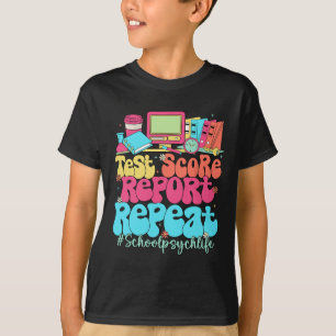 Testscore Rapport Herhaling Terug naar school Scho T-shirt