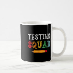 Testteam Kostuum Testdag Leraar Student Plezier Koffiemok
