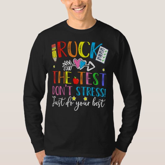 Testtestdag testdag testdag teache t-shirt (Voorkant)