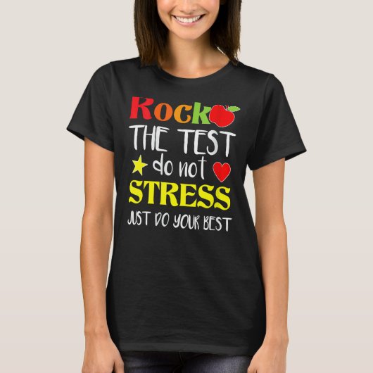 Testtestdag testdag testdag teache t-shirt (Voorkant)