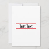 testuitnodiging kaart (Voorkant)