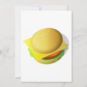 Testy Hamburger Invitations Kaart (Voorkant)