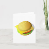 Testy Hamburger Takeaway Food Note Cards Kaart (Voorkant)