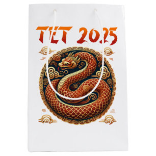 Tet 2025 Jaar van de Slang Vietnamees Nieuwjaar Medium Cadeauzakje