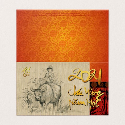 Têt du Nouvel An vietnamien pack OX et Enfant 2021 (Outside Unfolded)