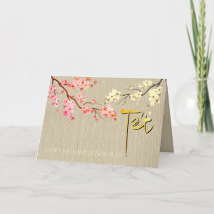 Tet Hoa Anh Dao Blossom Vietnamese New Year GC2 Feestdagen Kaart