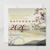 Tet Hoa Anh Dao Nouvel An Vietnamien Invitation SF (Dos)