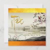 Tet Hoa Anh Dao Nouvel An Vietnamien Invitation SF (Devant)