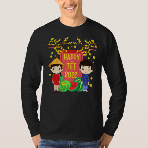 Tet Lunar Vietnamees kalender 2022 Kinder T-shirt