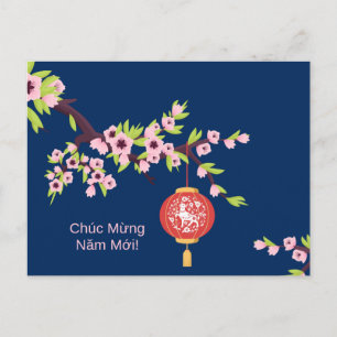 Tet Nieuwjaar OS Hoa Dao Bloesems Briefkaart