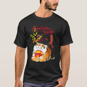 Tet Vietnamees Lunar Nieuwjaarsagenda 2022 Happy T-shirt