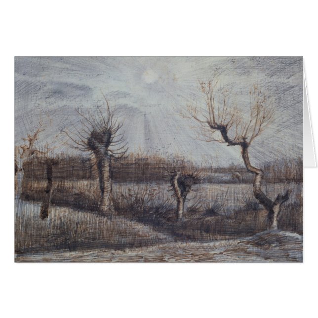 Tetards (Pollards) Van Gogh Dessin d'art (Devant Horizontal)