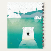 Tête au-dessus de l'ours polaire mou de l'eau (Dos)