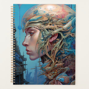 Tête biomécanique Surréaliste Sci-Fi Art