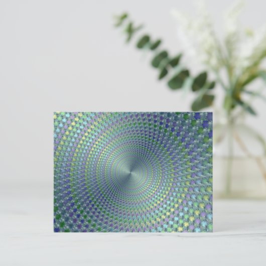 Tête blessée - Carte postale fractale (Debout devant)