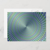 Tête blessée - Carte postale fractale (Devant / Derrière)