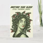 "Tête continue" - Drôle carte d'anniversaire Medus (Devant)